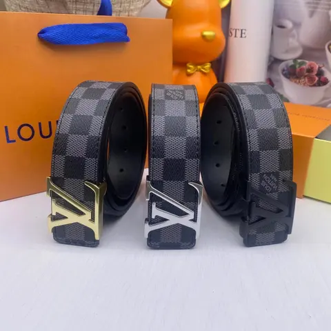 Louis Vuitton Damier Graphite Belt Collection
