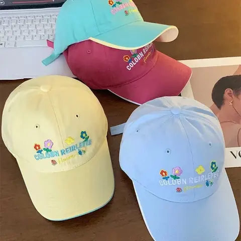 Colobn Reirleye Floral Embroidered Baseball Caps