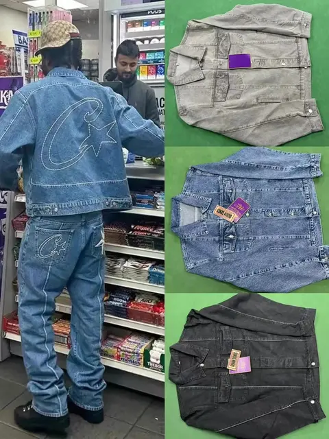 Cactus Jack Denim Jacket and Jeans Set