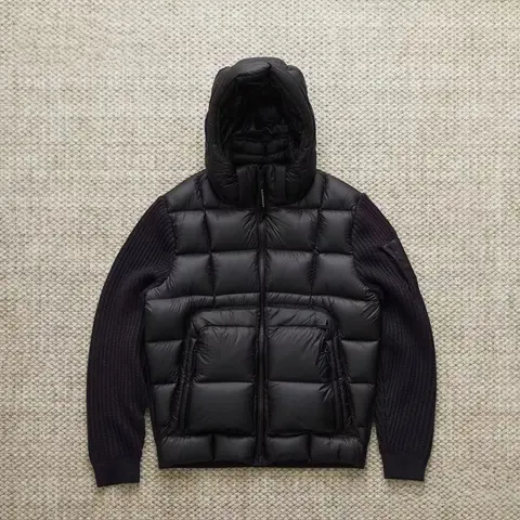 Moncler Black Hooded Quilted Puffer Jacket