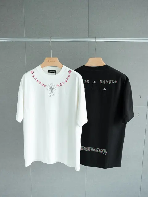 Gucci T-Shirt Collection - White and Black Embroidered Tees