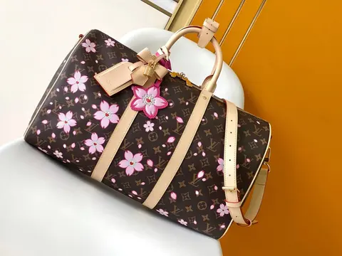Louis Vuitton Cherry Blossom Monogram Keepall Bag