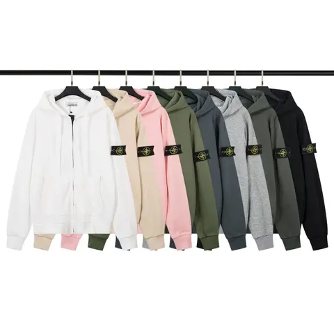 Stone Island Hooded Zip-Up Sweatshirts Collection
