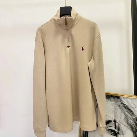 Polo Ralph Lauren Beige Half-Zip Sweater