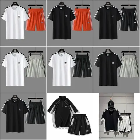 Adidas Men's Sportswear Sets - T-Shirts and Shorts Collection
