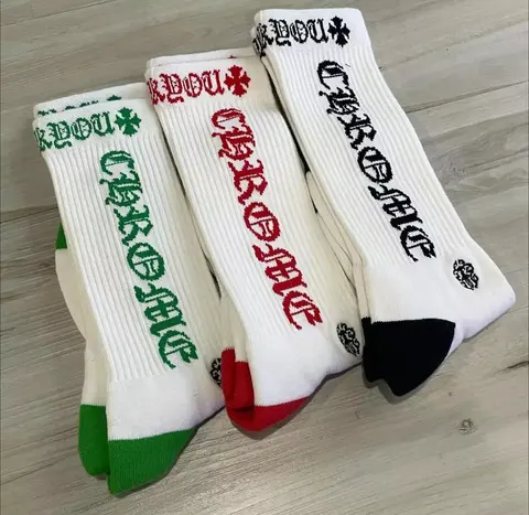 Champion Crew Socks - Green, Red, and Black Color Options