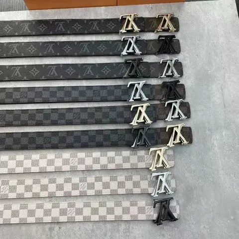 LV Monogram and Damier Belt Collection