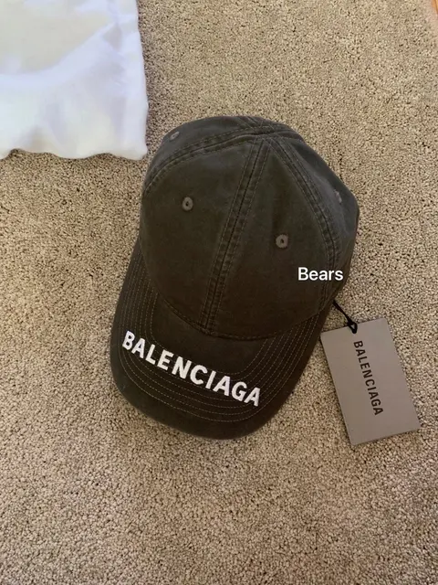 Balenciaga Logo Embroidered Cap