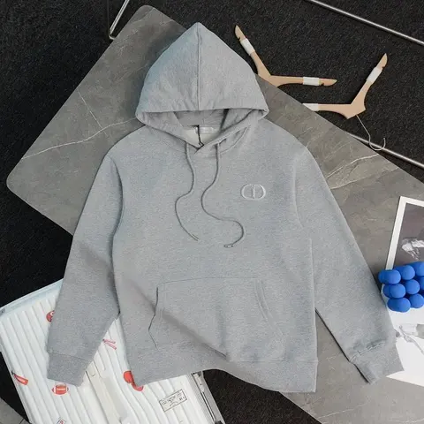 CD Logo Gray Hoodie