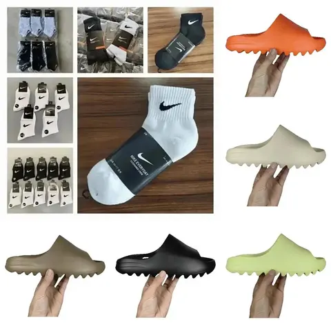 Nike Everyday Cotton Crew Socks & Colorful Slide Sandals Collection