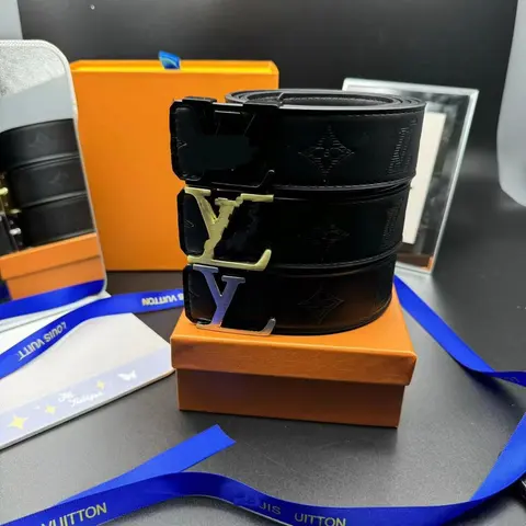 Louis Vuitton Monogram Belt with LV Buckle