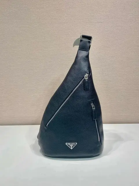 Prada Triangolo Leather Crossbody Bag
