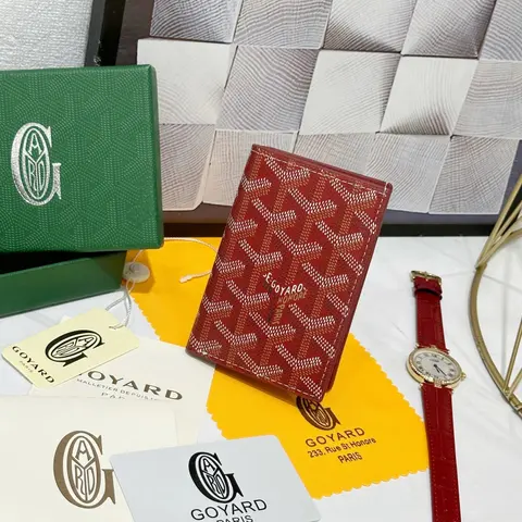 Goyard Red Monogram Wallet
