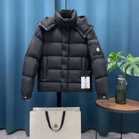 Moncler Black Quilted Down Jacket