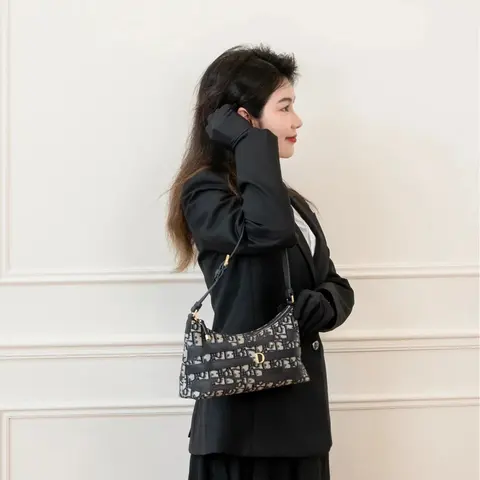 Dior Oblique Print Shoulder Bag