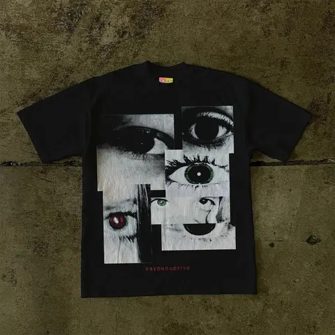 Psychopathic Eyes Graphic T-Shirt