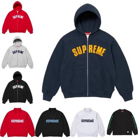 Supreme Arch Logo Zip-Up Hoodie Collection
