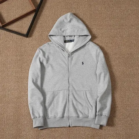 Polo Ralph Lauren Gray Zip-Up Hoodie