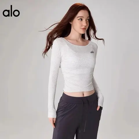 alo Long Sleeve Crop Top