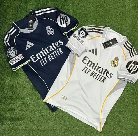 Real Madrid Home and Away Football Jerseys by Adidas