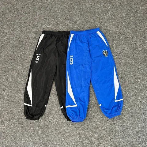 Palace x Brazil 9 Track Pants - Black and Blue