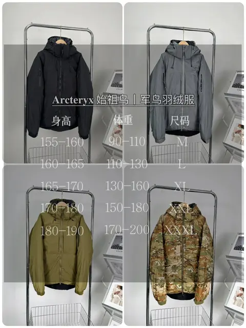 Arc'teryx始祖鸟 Military Down Jacket Collection