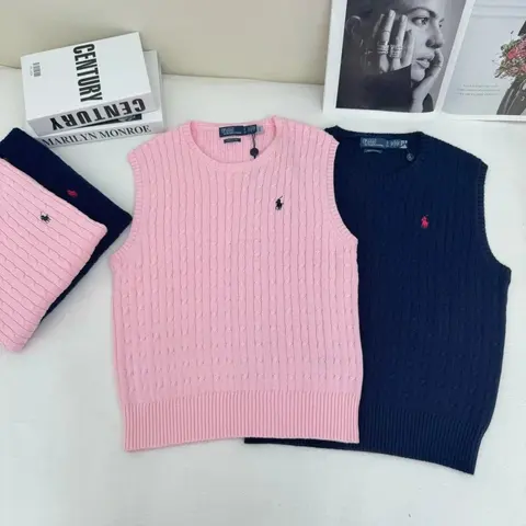 Ralph Lauren Cable Knit Sleeveless Sweater Vest