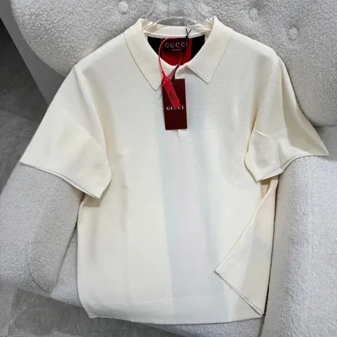 Gucci Cream Polo Shirt