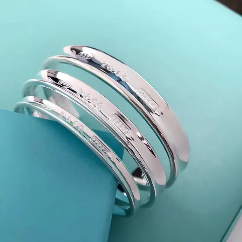 Tiffany & Co. Silver Bangle Bracelets Set