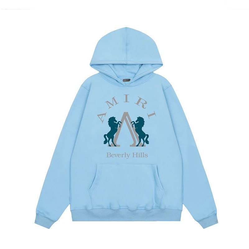 08浅蓝连帽卫衣