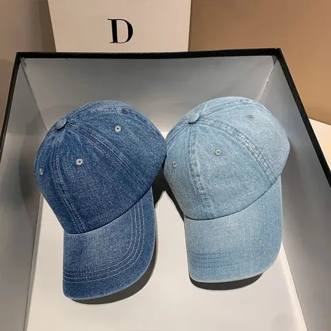 Denim Baseball Caps Set