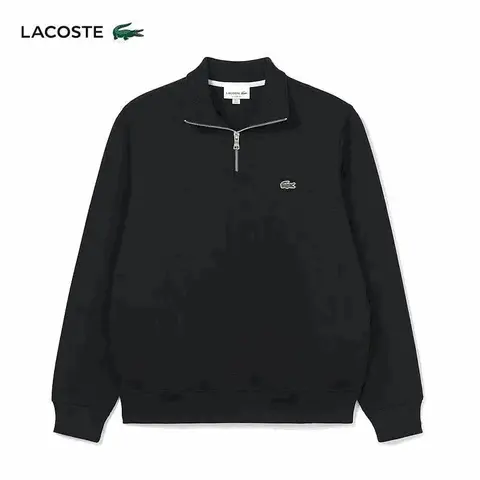 Lacoste Black Half-Zip Sweatshirt