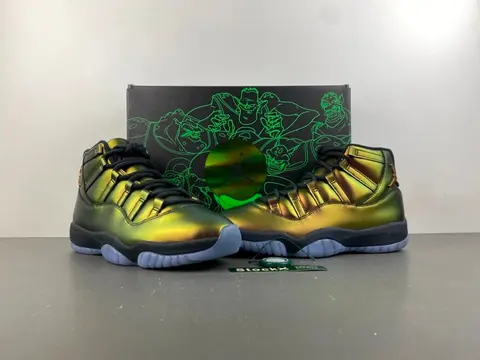 Air Jordan 11 Retro 'Space Jam' Metallic Green