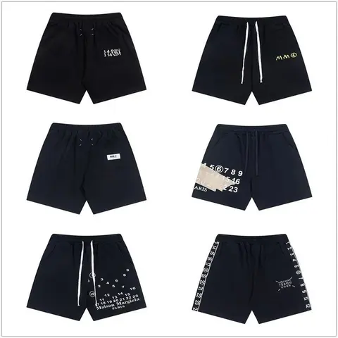 Maison Margiela Black Logo Shorts Collection