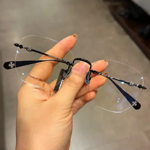 Titanium Rimless Eyeglasses