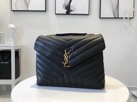 Saint Laurent Large Quilted Leather Shoulder Bag