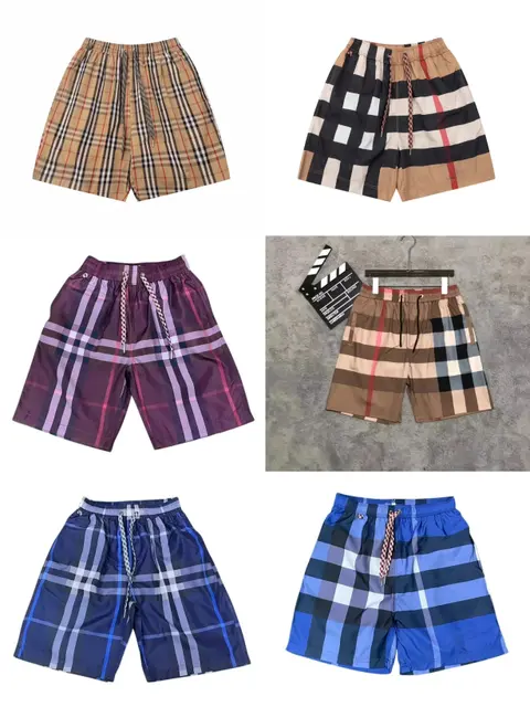 Burberry Check Pattern Swim Shorts Collection