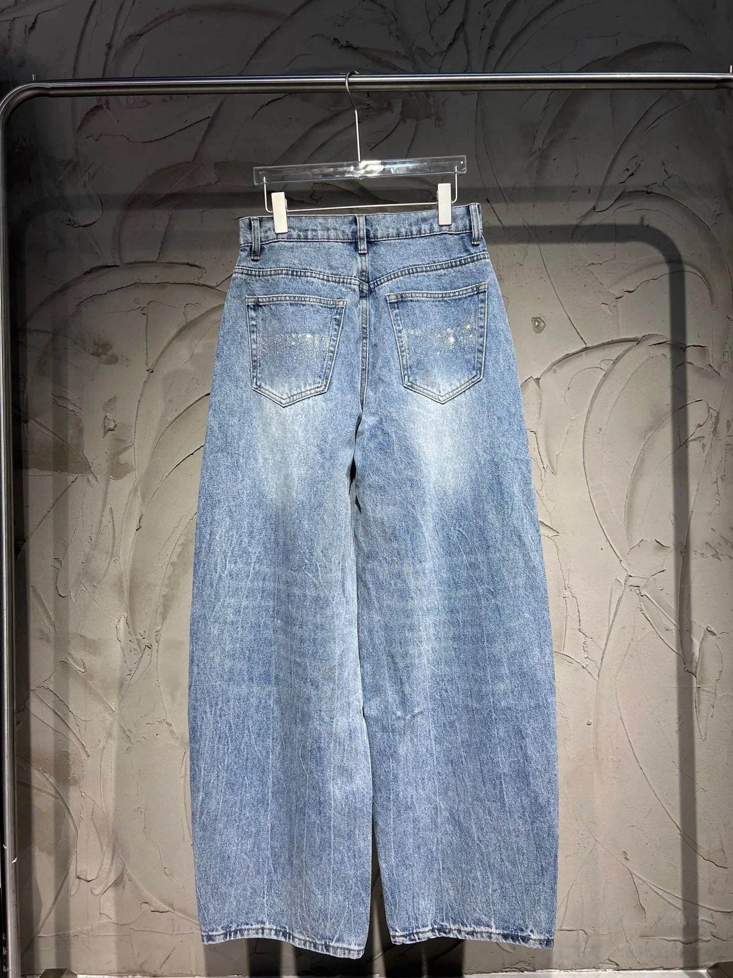 1978蓝色口袋烫钻