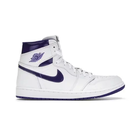 Air Jordan 1 High White and Purple