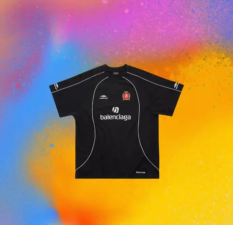 Balenciaga x Umbro Black Football Jersey
