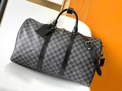 Louis Vuitton Damier Graphite Keepall 50 Duffle Bag