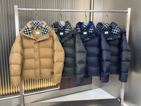 Burberry Check-Lined Puffer Jackets