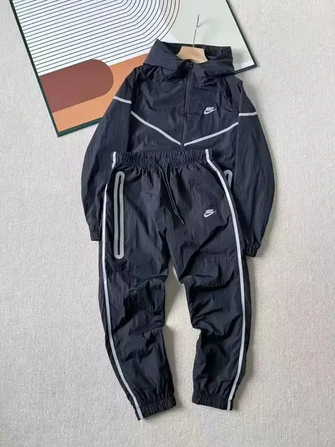Nike Black Track Suit with White Accents