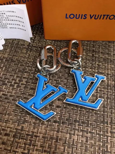 Louis Vuitton Blue LV Monogram Keychain