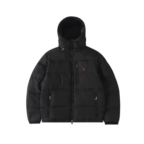 Polo Ralph Lauren Black Hooded Puffer Jacket