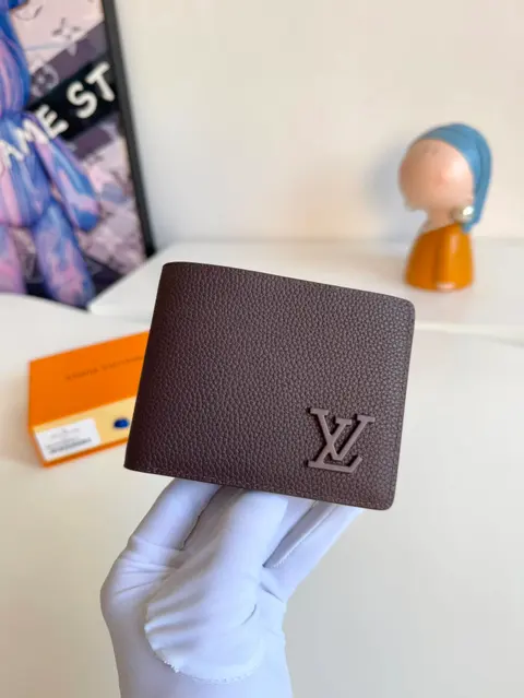Louis Vuitton Brown Leather Wallet