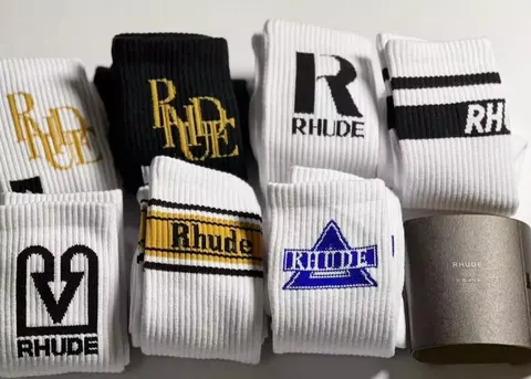 RHUDE Logo Socks Collection