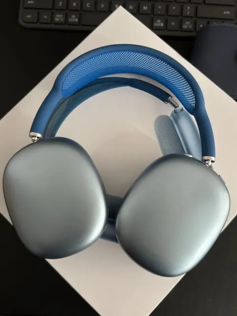 Blue Over-Ear Wireless Headphones