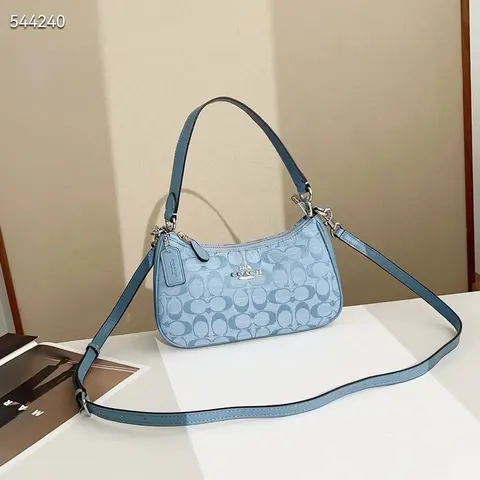 Coach Light Blue Signature Crossbody Bag