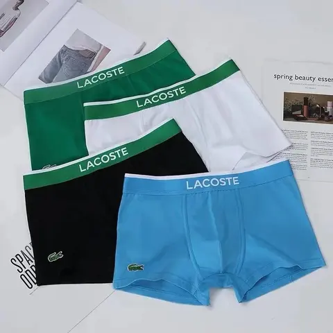 Lacoste Men's Boxer Briefs 4-Pack